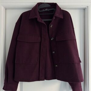 beachlunchlounge Deep Purple Utility Jacket